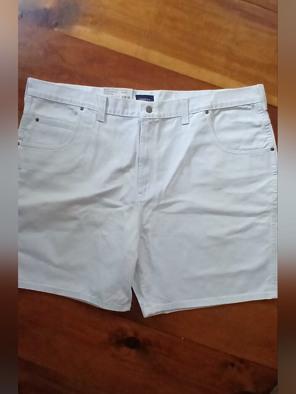 Harbor Bay White Men's Casual Cotton Shorts Size 50 NWT